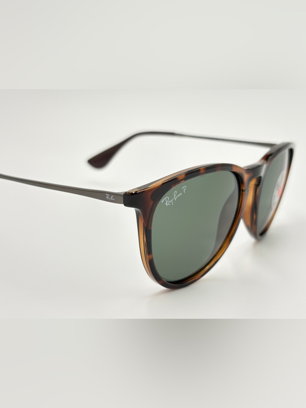 Ray-Ban Polarized Sunglasses Erika RB4171 Tortoise w Green G-15 Lens